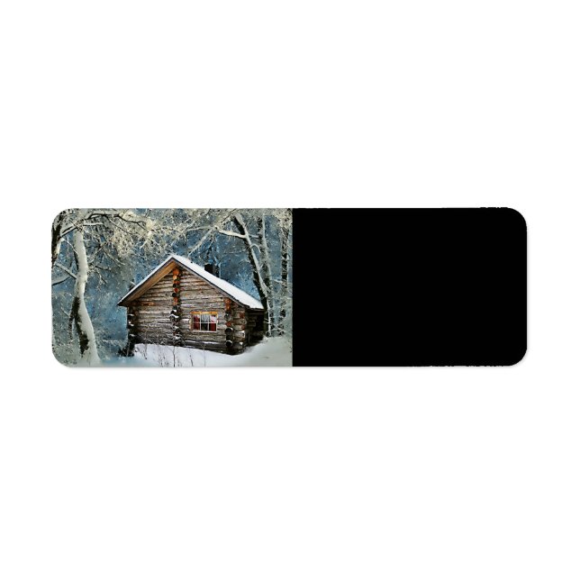 Rustikale Blockhütte Wintermagie (Vorne)