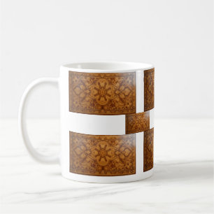 Rustikale Blockstreifen-Tasse Kaffeetasse
