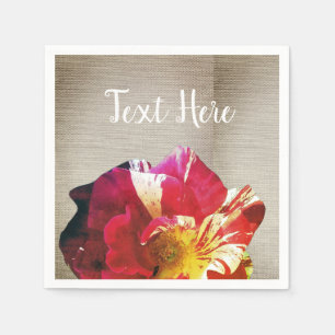 Rustikale Blume Foto für kundenspezifisches Papier Serviette