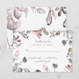 Rustikale Blume Hochzeit Einladung