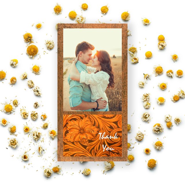 Rustikale Blume Land Western Vielen Dank Dankeskarte (Von Creator hochgeladen)