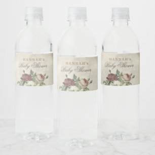 Rustikale Blumendusche Moderne Babydusche Burgundy