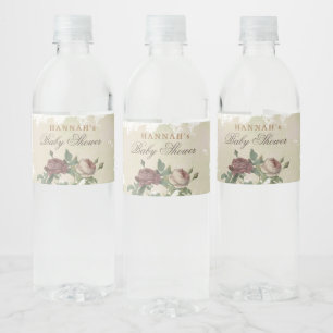 Rustikale Blumendusche Moderne Babydusche Burgundy