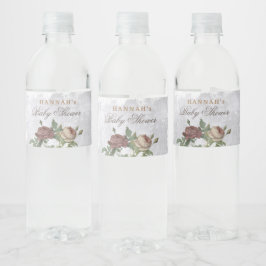 Rustikale Blumendusche Moderne Babydusche Burgundy