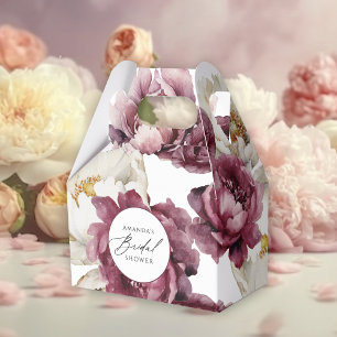 Rustikale Blumenfülle Brautparty Geschenkschachtel
