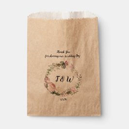 Rustikale Blumengarni Custom Wedding Gefallen Tasc Geschenktütchen