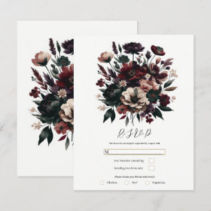 Rustikale Blumengestecke im Boho-Stil - Hochzeitse Einladung