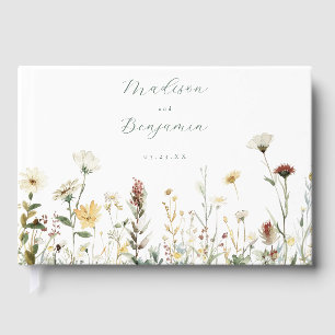Rustikale Blumenhochzeit Gästebuch