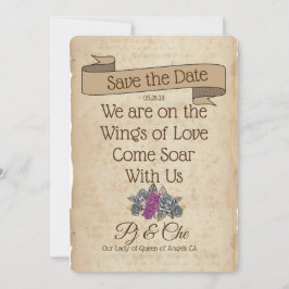 Rustikale Blumenhochzeit rettet das Datum Save The Date