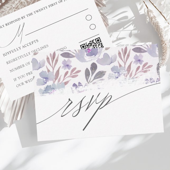 Rustikale Blumenhochzeit RSVP Karte (Von Creator hochgeladen)