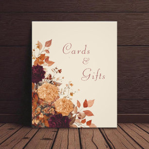 Rustikale Blumenkarten und Geschenkgutscheine Fotodruck