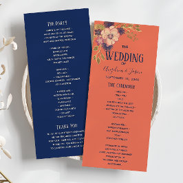 Rustikale Blumenpfirsich und Hochzeit von Navy Blu Programm