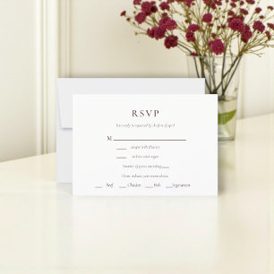 Rustikale Blumenstrauß-RSVP-Karte RSVP Karte