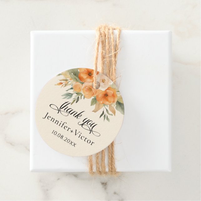 Rustikale Blumenzwiese Geschenkanhänger (Beispiel)