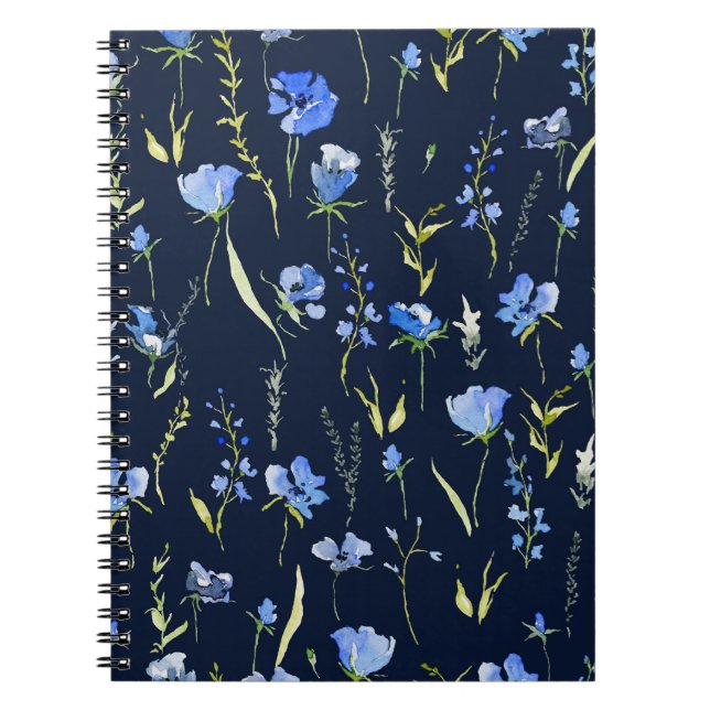 Rustikale Blüten: botanische Illustration. Notizblock (Vorderseite)