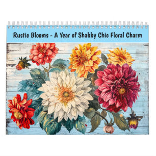 Rustikale Blüten – Ein Jahr voller Shabby-Chic-Blu Kalender