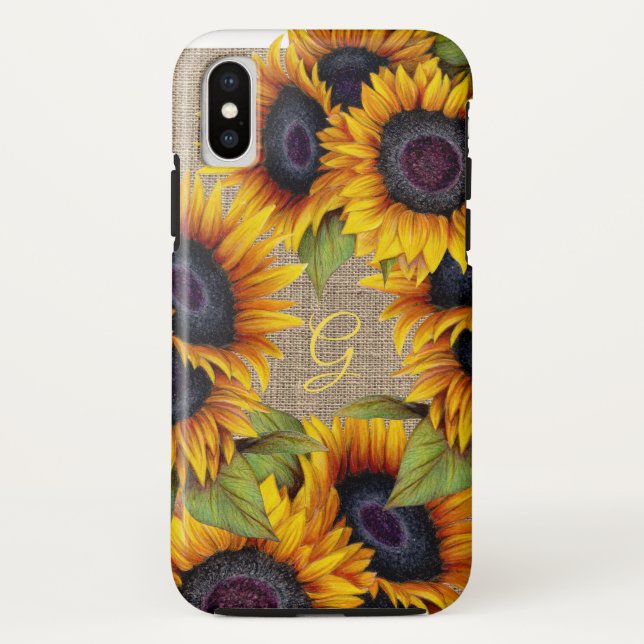 Rustikale Blütenblüten Gelbschildkröte Case-Mate iPhone Hülle (Rückseite)