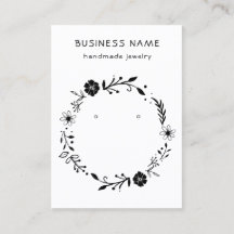 Rustikale Blütendrainenkarte