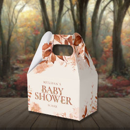 Rustikale Blütendusche Herbst Baby Geschenkschachtel