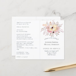 Rustikale Blütenpink-Blütenhochzeit