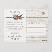 Rustikale Bohemische Arrow-Hochzeit Vielen Dank Fo