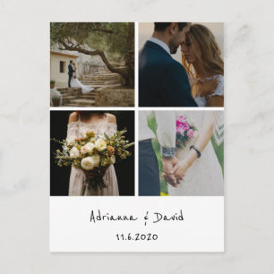 Rustikale Bohemische Hochzeit danke Ihnen Foto Col Postkarte