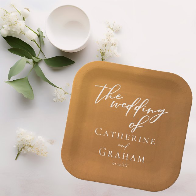 Rustikale Bohemische Hochzeit Pappteller (Von Creator hochgeladen)