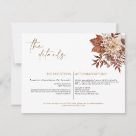 Rustikale Bohemische Terracotta - Flora Karte