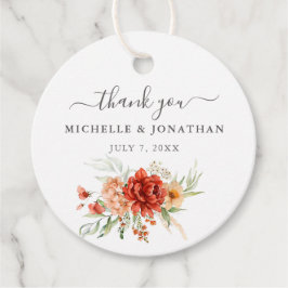 Rustikale Boho Floral Gastgeschenke Hochzeiten bev Geschenkanhänger