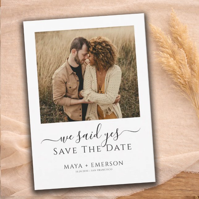Rustikale Boho-Foto-Hochzeit  Save The Date (Von Creator hochgeladen)