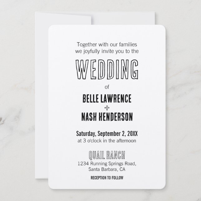 Rustikale Boho-Scheunen-Hochzeitseinladung Einladung (Vorderseite)