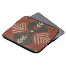 Rustikale Boho-Terrakotta-Druck-Elektroniktasche