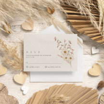 Rustikale Boho Wildblume Bohemisch Hochzeit