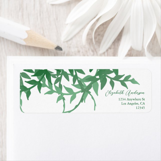 Rustikale Botanische Blätter Hochzeit (Insitu)