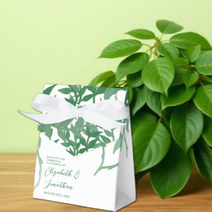 Rustikale Botanische Blätter Hochzeit Geschenkschachtel