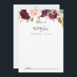 Rustikale Botanische Blumenzwiebeln Hinweiskarte<br><div class="desc">Diese rustikale Blumen botanische Blumen Hochzeit auch Wünsche Beratung Karte ist ideal für eine moderne Hochzeit. Das Design besticht durch hübsche und farbenfrohe handgezeichnet Blume und ein hübsches Laub. Diese Karten sind ideal für Hochzeiten, Brautparty, Babydusche, Graduiertenfest u.v.m. Personalisieren Sie die Karten mit den Namen der Braut und Bräutigam, den...</div>