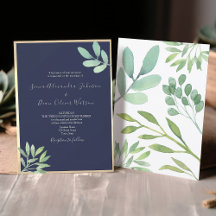 Rustikale Botanische Hochzeit der Marine