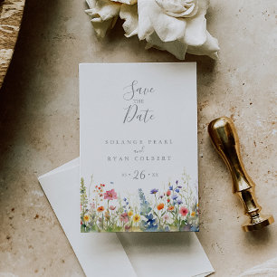 Rustikale botanische Save-the-Date-Postkarte für d Postkarte