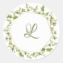 Rustikale Branch Greenery Wedding Envelope Sticker