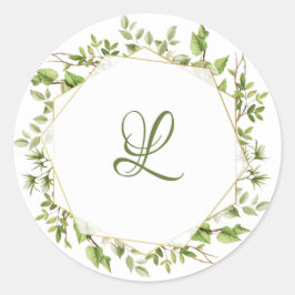 Rustikale Branch Greenery Wedding Envelope Sticker