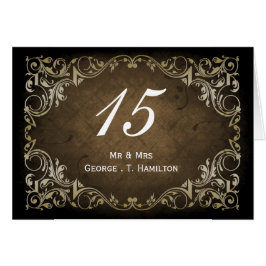 Rustikale Braun- und Goldhochzeit