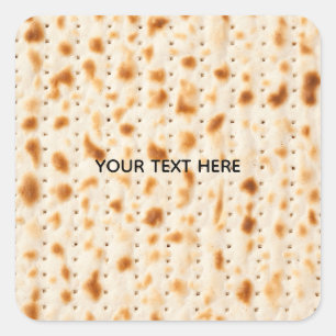 Rustikale braune realistische Matze-Textur-Grafik Quadratischer Aufkleber