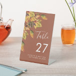 Rustikale Brauner Herbst-Hochzeit im Herbst Sockelschild<br><div class="desc">Rustikal braune Herbst Hochzeit im Herbst Tischnummer. Alle Texte sind so vorbereitet,  dass Sie sie einfach und schnell mit Ihren eigenen Details personalisieren können.</div>