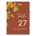 Rustikale Brauner Herbst-Hochzeit im Herbst Tischnummer<br><div class="desc">Rustikal braune Herbst Hochzeit im Herbst Tischnummer. Alle Texte sind so vorbereitet,  dass Sie sie einfach und schnell mit Ihren eigenen Details personalisieren können.</div>