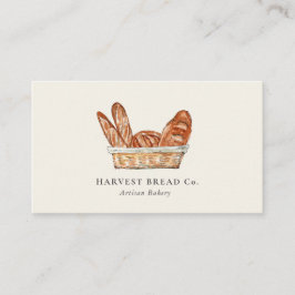 Rustikale Breads in der Bakery Business Card Visitenkarte