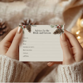 Rustikale Bridal Advisor-Karte | Kariert & Pinecon Flyer