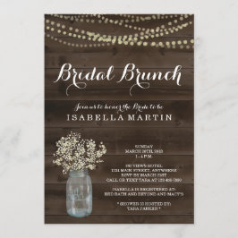Rustikale Bridal Brunch Einladung