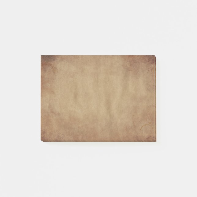 Rustikale Brown-Entwurfs-Post-Itanmerkungen Post-it Klebezettel (Vorderseite)