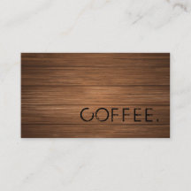 Rustikale Brown Wooden Loyalty Coffee Business Car