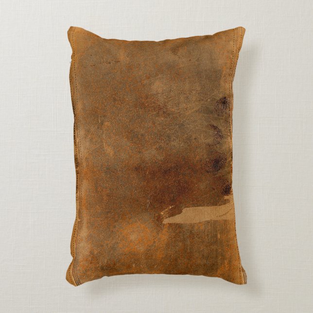 Rustikale Buchdecke Polster Altes Leder (Vorderseite(Vertikal))